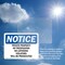 Signmission Private Property No Trespassing No Loitering OSHA Notice Sign, Vinyl Decal, 10in W x 7in L, 2PK OS-2PACK-NS-D-710-L-17847 - alternate 4